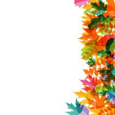 Shiny Autumn Natural Leaves Background Vector Illustration N4