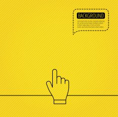 Click hand icon Press or push pointer sign N2