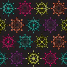 Abstract Beauty Christmas and New Year Seamless Background Vect