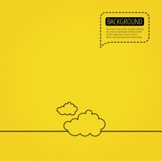 Cloudy icon Overcast weather sign N2