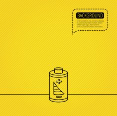 Battery icon Electrical power sign N5