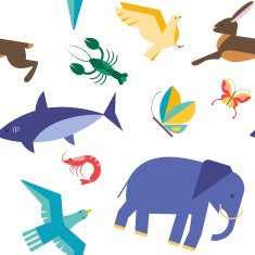 Wild animals pattern N2