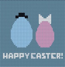Happy easter knitted background N5