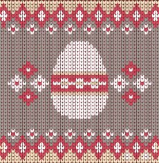 Happy easter knitted background N7
