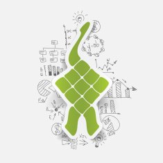 Drawing business formulas ketupat N2
