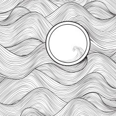 Wave texture with frame for text Water background N2