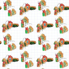 Set of colorful icons Houses N2