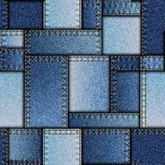 Patchwork of denim fabric N12