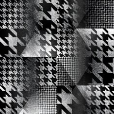 Hounds-tooths textured geometric background