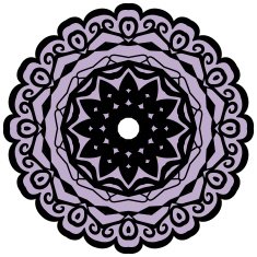 Vector round ornament N10