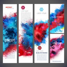 Abstract vector template banners brochure Web sites