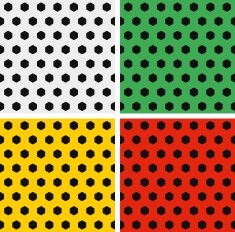 Seamless Soccer Ball Patterns Set White Green