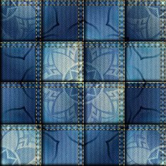 Patchwork of denim fabric N14