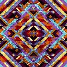 Triangles geometric pattern with grunge effect