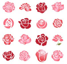 Roses design elements N2