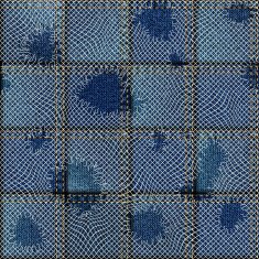 Patchwork of denim fabric N17