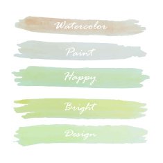light green blue banner vintage logo
