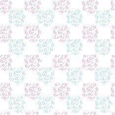 Seamless endless ornamental pattern with dots