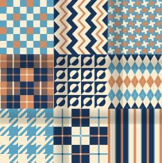 Seamless backgrounds with pattern striped chess checkered N3