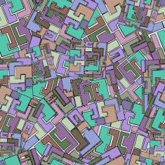 Geometric colorful abstract seamless pattern with style square o N2