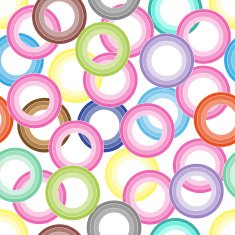 Colorful abstract circles seamless background
