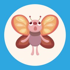 butterfly theme elements vector eps N4