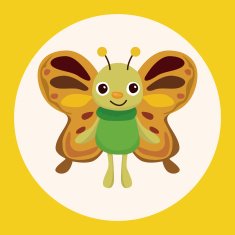 butterfly theme elements vector eps N6