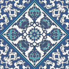 Arabesque seamless pattern N66