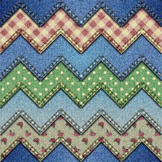 Patchwork of denim fabric N19