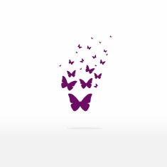 Vector butterflies background design