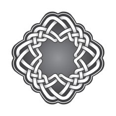 Logo template in Celtic knots style