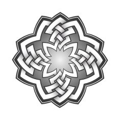 Logo template in Celtic knots style N2