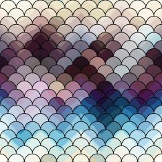 Abstract squama pattern with chevron shadow