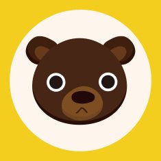 animal bear cartoon theme elements N5