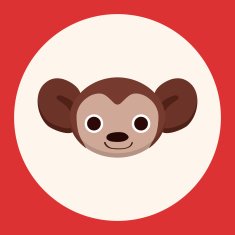 animal monkey cartoon theme elements N6