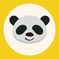 animal panda cartoon theme elements N5