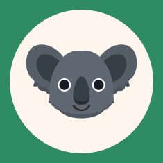 animal koala cartoon theme elements N2