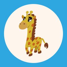 animal giraffe cartoon theme elements N3