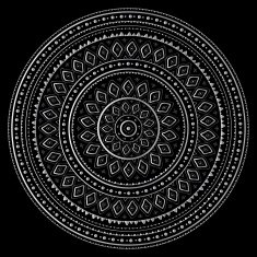 Silver mandala N13