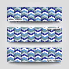 Set of banner templates with abstract background N29