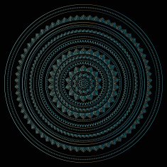 Silver mandala N15