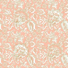 vintage floral seamles pattern in asian textile style
