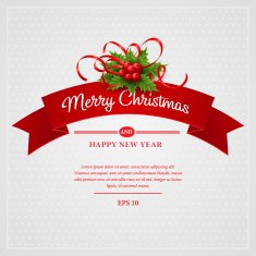 Christmas greeting card Vector illustration N15