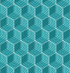 optical illusion cube pattern