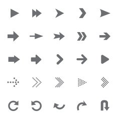 set of universal arrows Vector illustration N8