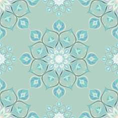 Colored mandala pattern with beautiful ornament