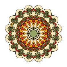 Mandala Ornamental round pattern N10