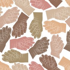 Fig fico hands seamless pattern vector background for wallpaper