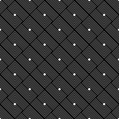 Black and white geometric seamless pattern N93