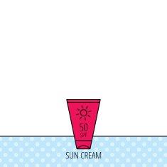 Sun cream container icon Beach lotion sign N3